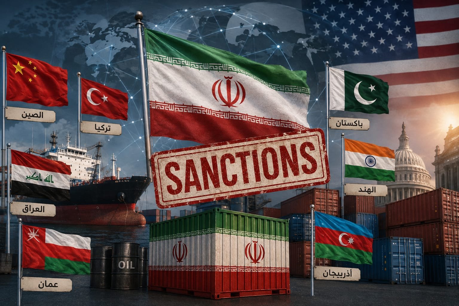 الحرب المالية الأميركية على إيران تشمل شركاءها التجاريين