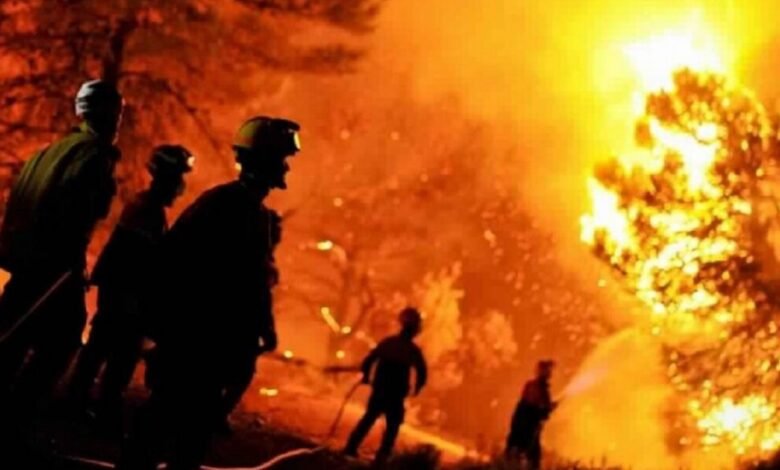 34 ضحية نتيجة الحرائق المنتشرة في الجزائر
